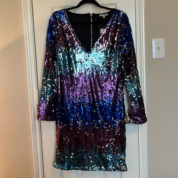 NWT Fashion Nova Fun Loving Sequin Dress - Picture 3 of 12